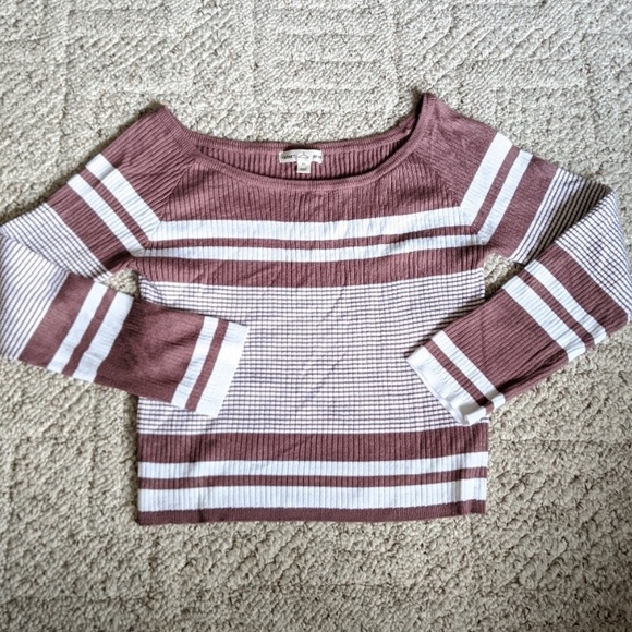 Closet Space Women's Long Sleeve Crop Top XL - Picture 1 of 4